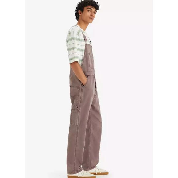 Levi's Workwear Red Tab Overalls Super Sour Garment Dye Purple NOWT - Picture 2 of 7